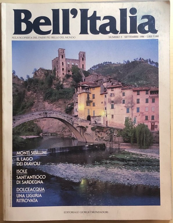 Bell?Italia nr.5/1986 di Aa.vv., 1986, Editoriale Giorgio Mondadori