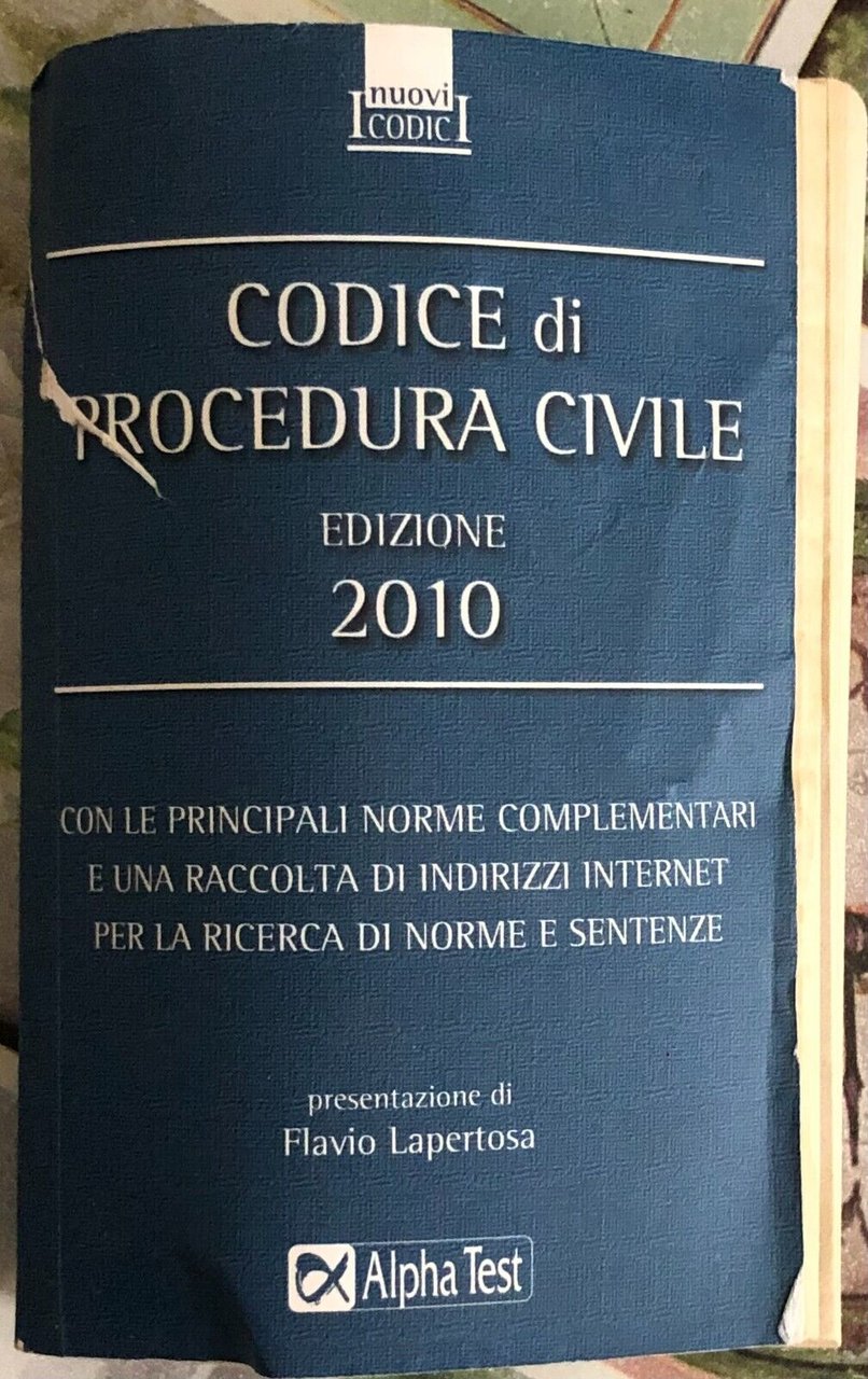 Codice di procedura civile 2010 di M. Drago, 2010, Alpha …