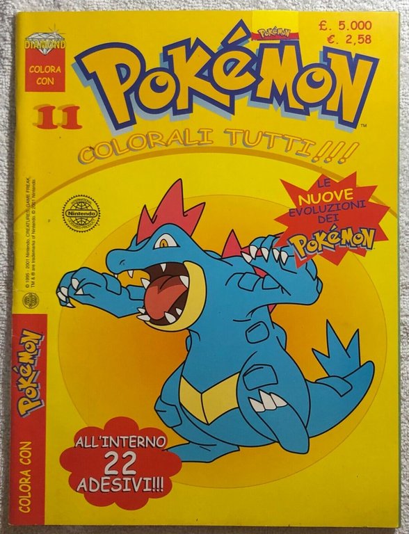 Colora con Pokémon 11 di Aa.vv., 2001, Diamond