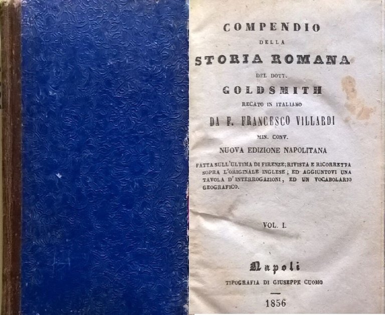 COMPENDIO DELLA STORIA ROMANA DEL DOTTOR GOLDSMITH Volume 1 (1856) …