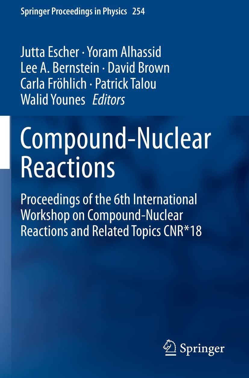 Compound-Nuclear Reactions - Jutta Escher - springer, 2022