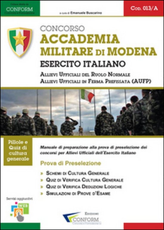 Concorso accademia militare di Modena. Esercito italiano. Prova di preselezione