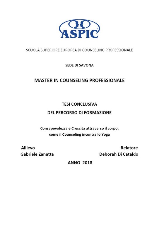 Consapevolezza e Crescita attraverso il corpo: come il Counseling incontra …