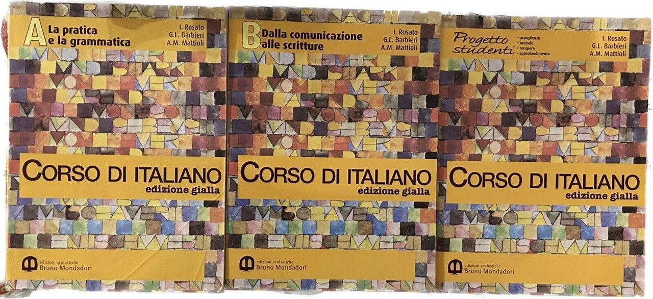 Corso di italiano A+B+Progetto studenti. Edizione gialla di I. Rosato, … | Immagine principale