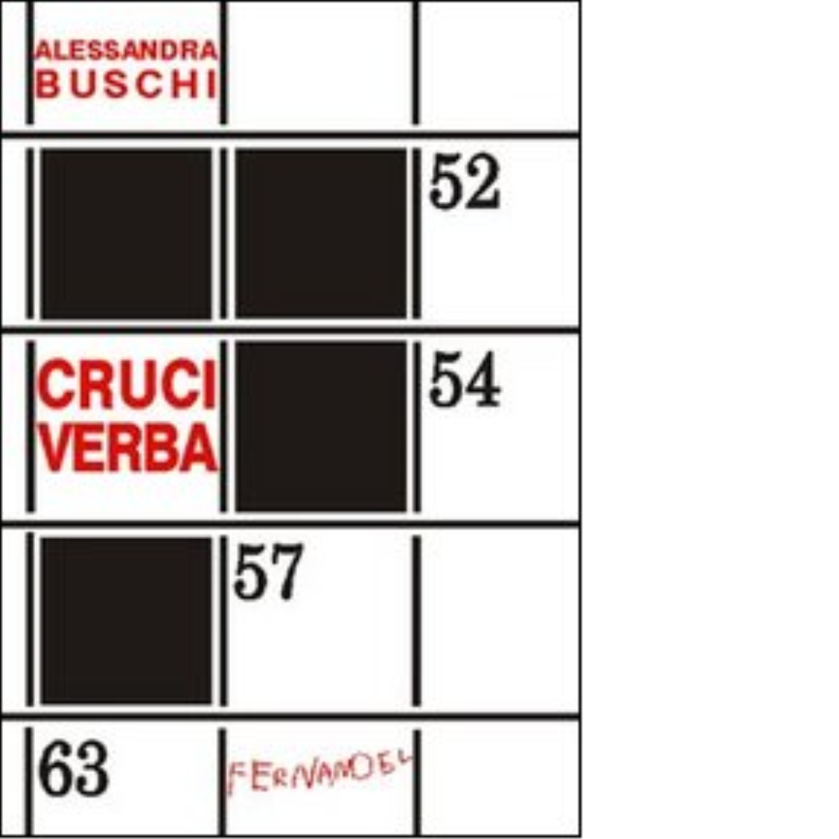 Cruciverba di Alessandra Buschi - Fernandel, 2022