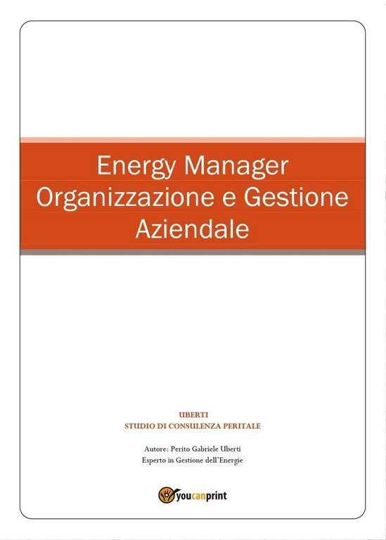 Energy Manager - Organizzazione e Gestione Aziendale di Gabriele Uberti, …