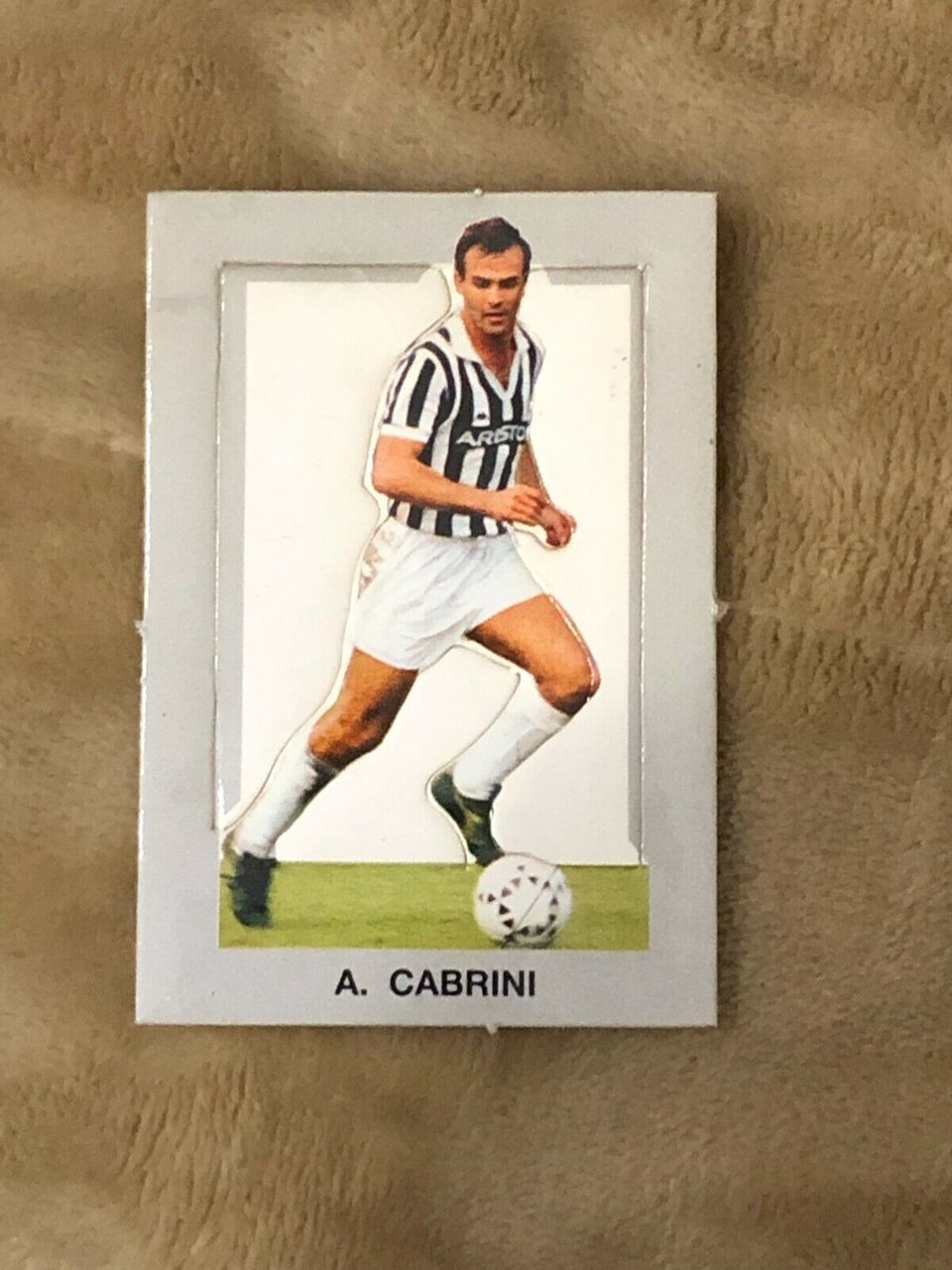 Figurina fustellata A. Cabrini Juventus sorpresa patatine anni 80 di … | Immagine principale