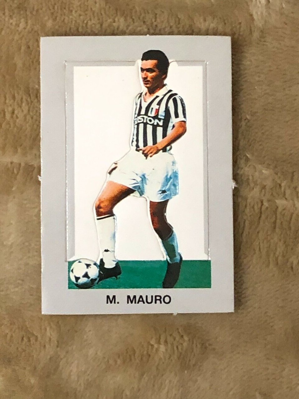 Figurina fustellata M. Mauro Juventus sorpresa patatine anni 80 di … | Immagine principale