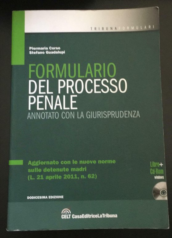 Formulario del processo penale: Annotato con la giurisprudenza - P | Immagine Gallery 2
