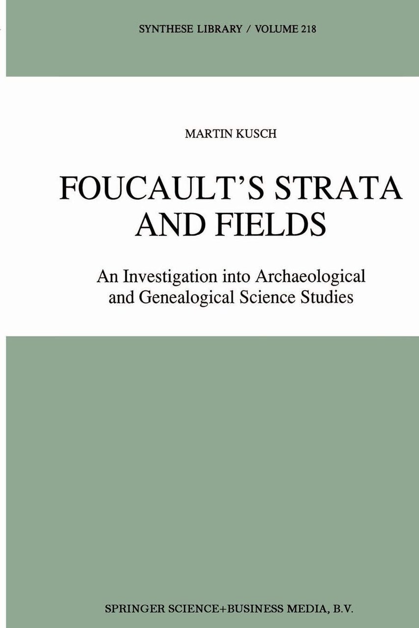 Foucault s Strata and Fields - Maren Kusch - Springer, … | Immagine principale