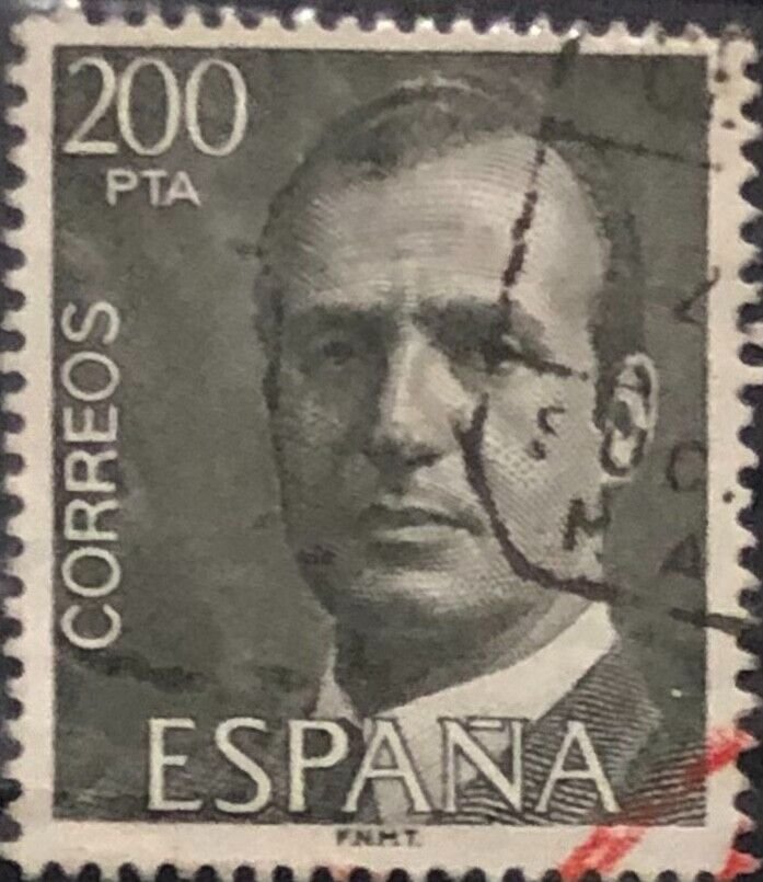 Francobollo Spagna 200 Pta Correos Juan Carlos USATO Espana Spain … | Immagine principale