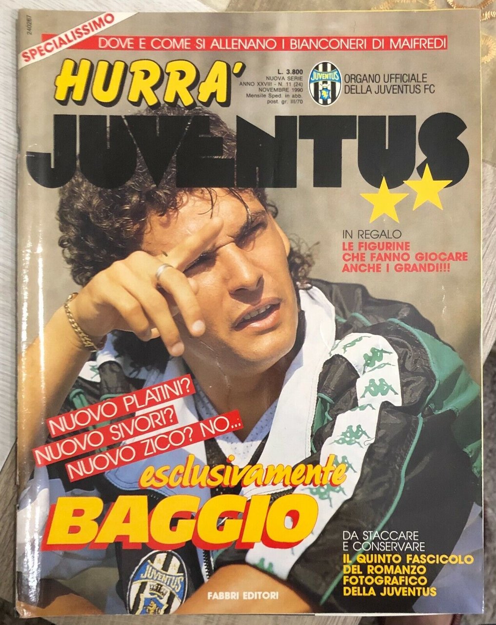Hurrà Juventus n. 11/1990 di Juventus F.c., 1990, Fabbri Editori | Immagine principale