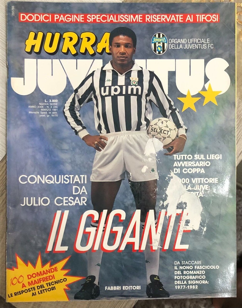 Hurrà Juventus n. 3/1991 di Juventus F.c., 1991, Fabbri Editori