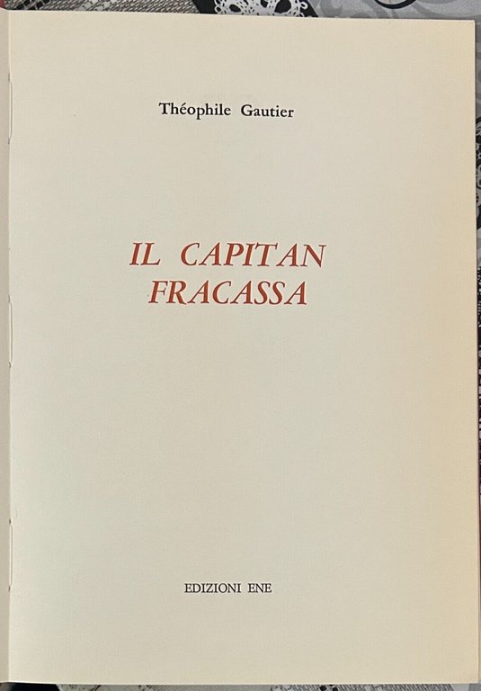 Il Capitan Fracassa di Théophile Gautier, 1972, Edizioni Ene