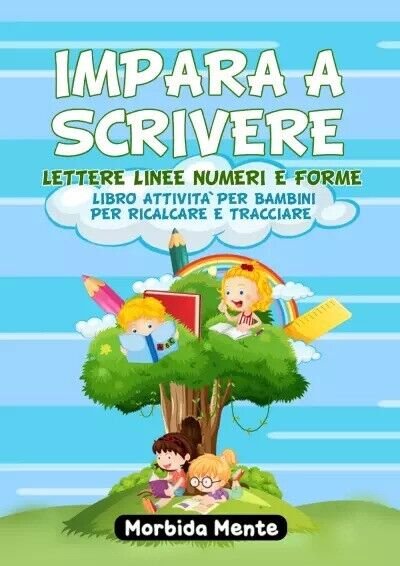 Impara a scrivere lettere linee numeri e forme. Libro attività …