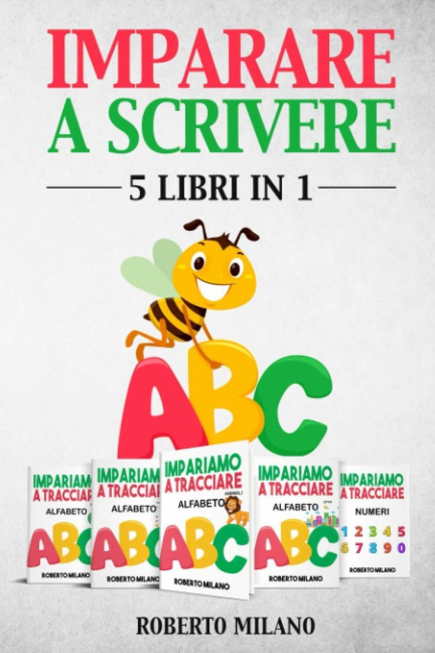 Imparare a Scrivere 5 Libri in 1. Libri Per Bambini …