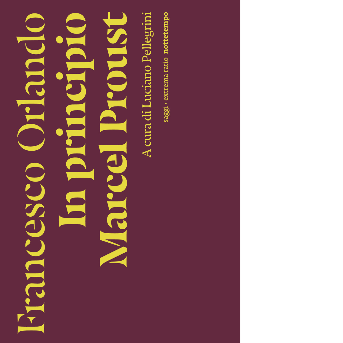 In principio Marcel Proust di Francesco Orlando - Nottetempo, 2023