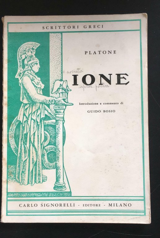 Ione - Platone, Carlo Signorelli Editore - P