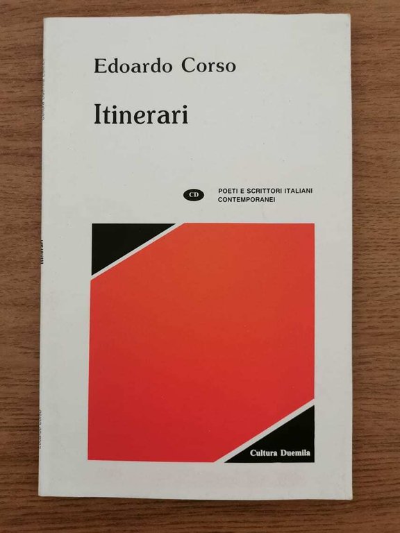 Itinerari - E. Corso - Cultura Duemila - 1993 - …