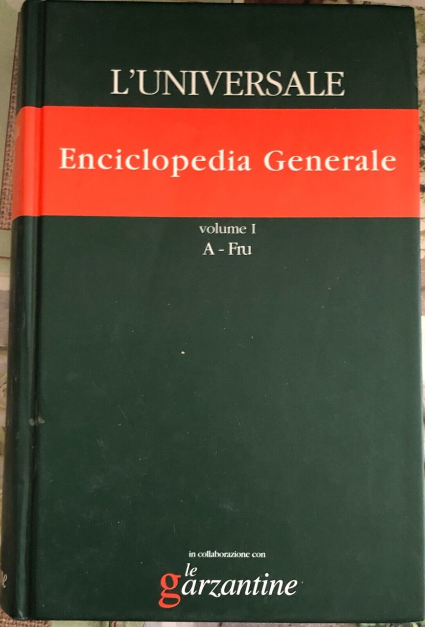 L?Universale Enciclopedia Generale Vol. I A-Fru di Il Giornale, 2003, …