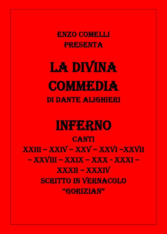 La Divina Commedia III di Enzo Comelli, 2021, Youcanprint