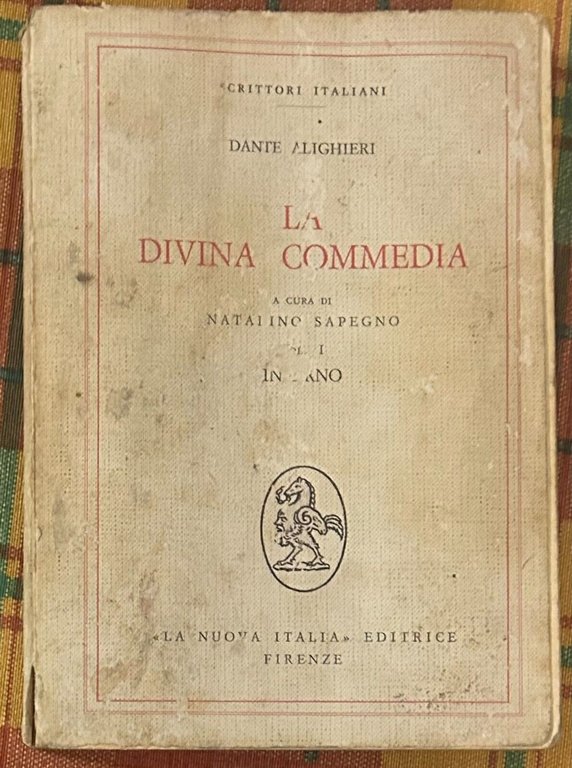 La Divina Commedia Vol. I - Inferno di Dante Alighieri, 1968, La Nuova Itali