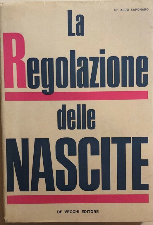 La regolazione delle nascite di Dr. Aldo Saponaro, 1967, De …