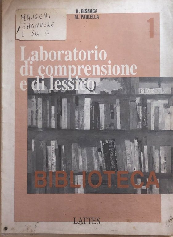 Laboratorio di comprensione e di lessico 1 di Aa.vv., 1994, …