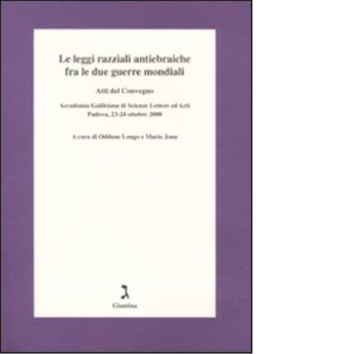 Le leggi razziali antiebraiche fra le due guerre mondiali di …