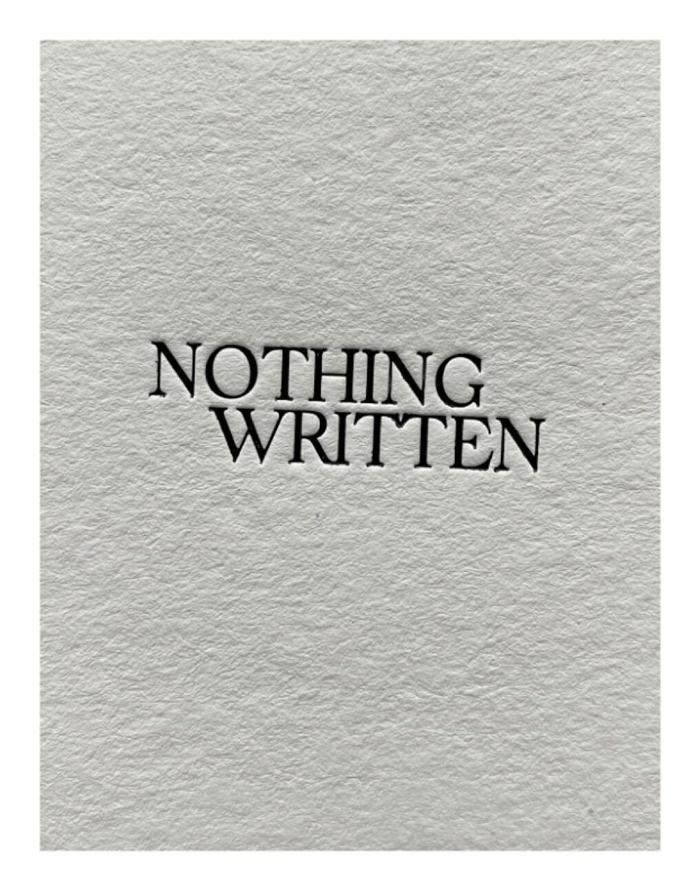 NOTHING WRITTEN: A PHOTOGRAPHiC ART LOOKBOOK di Swaby Leo, 2021, …