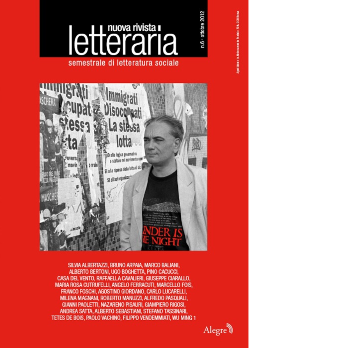 NUOVA RIVISTA LETTERARIA (2012). VOL. 6 di AA.VV. - edizioni …
