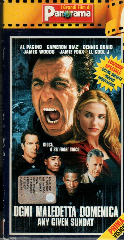 Ogni maledetta domenica -1999- Vhs - Panorama - F | Immagine Gallery 2