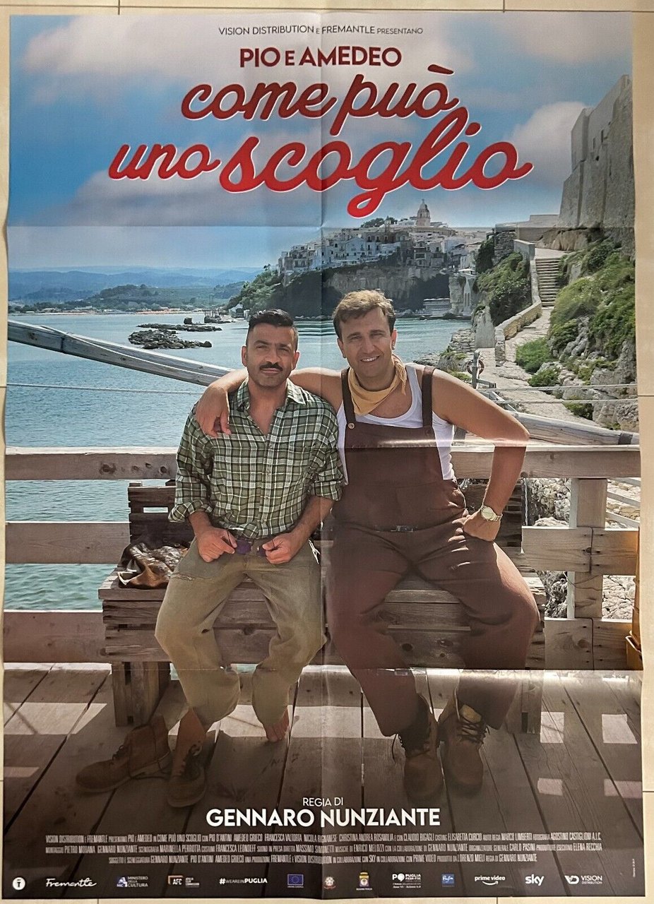 Poster locandina Come può uno scoglio 100x140 ORIGINALE da cinema …