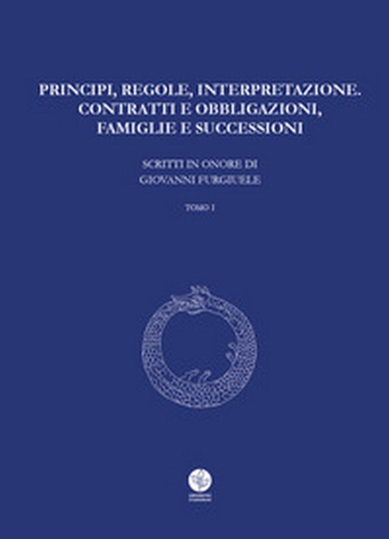 Principi, regole, interpretazione. Contratti e obbligazioni, famiglie e success.