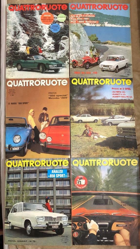 Quattroruote annata 1968 n. 145-156 di Aa.vv., 1968, Quattroruote