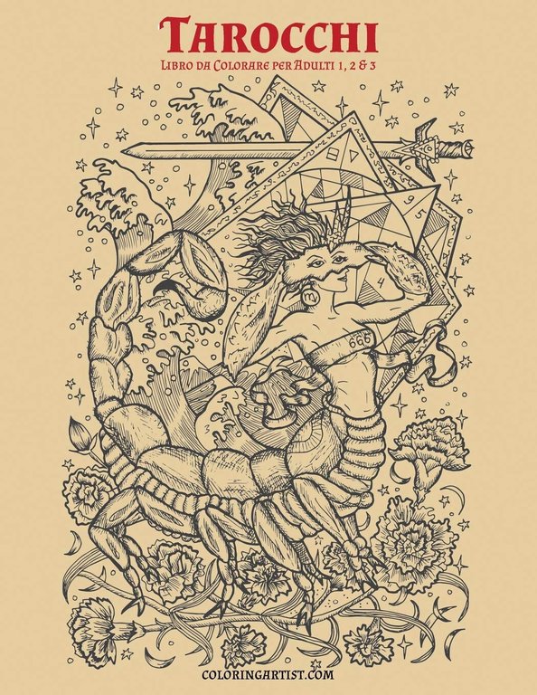 Tarocchi Libro da Colorare per Adulti 1, 2 & 3 - NICK SNELS - 2019