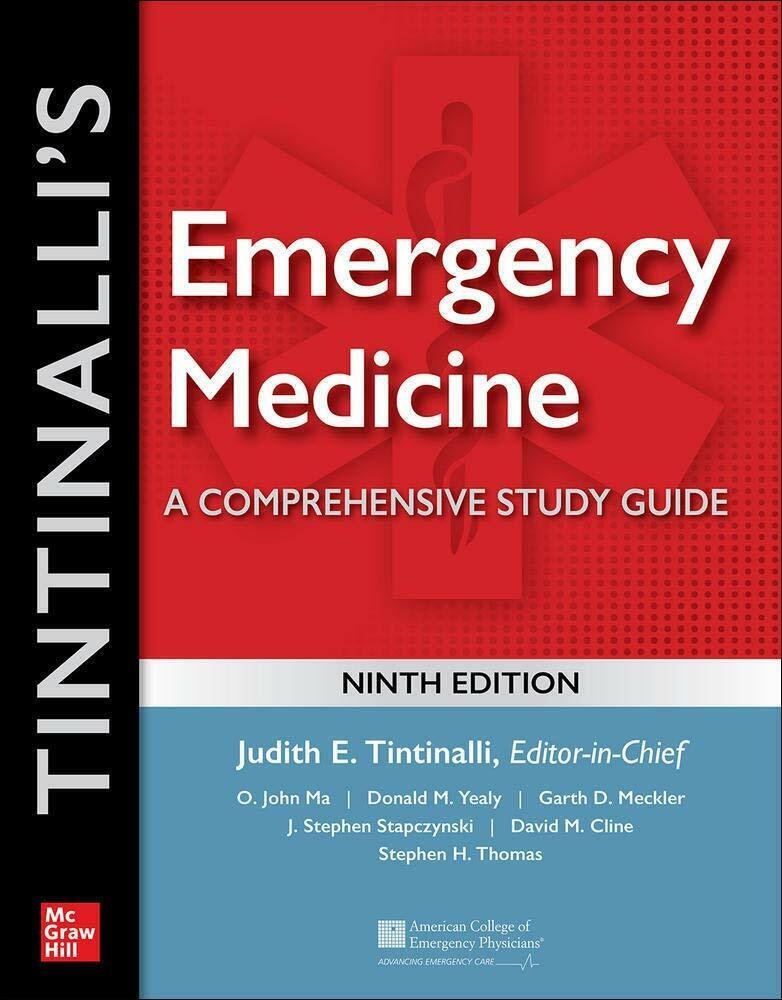 Tintinalli's emergency medicine - Judith E. Tintinalli - McGraw-Hill, 2020