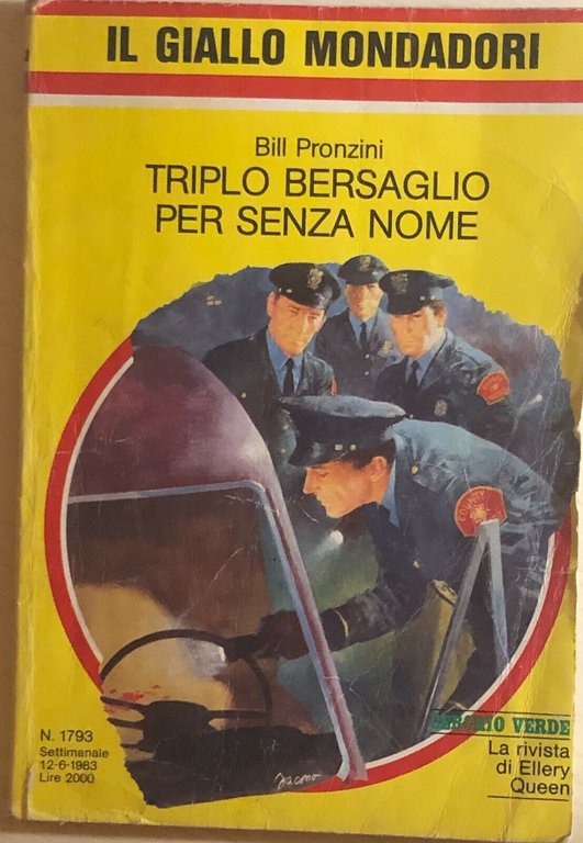 Triplo bersaglio per senza nome di Bill Pronzini, 1983, Mondadori | Immagine Gallery 2