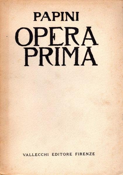 Opera prima