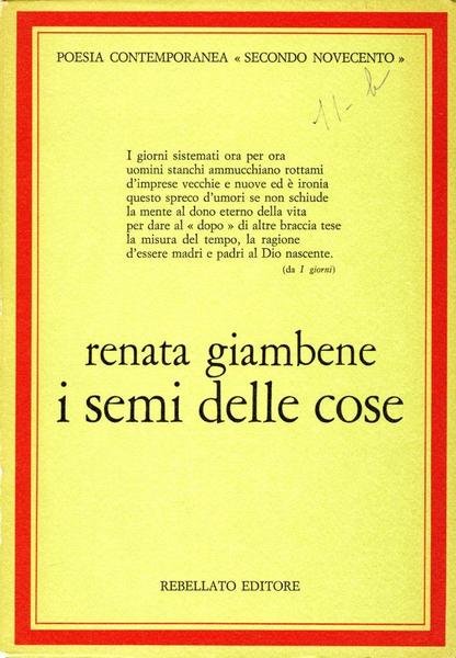 I semi delle cose (firma dell'autrice)