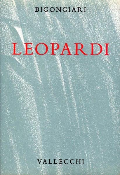 Leopardi (dedica dell'autore a Enrico Vallecchi)