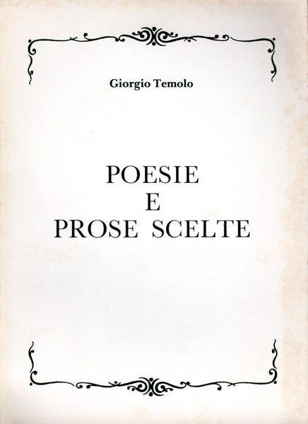 Poesie e prose scelte