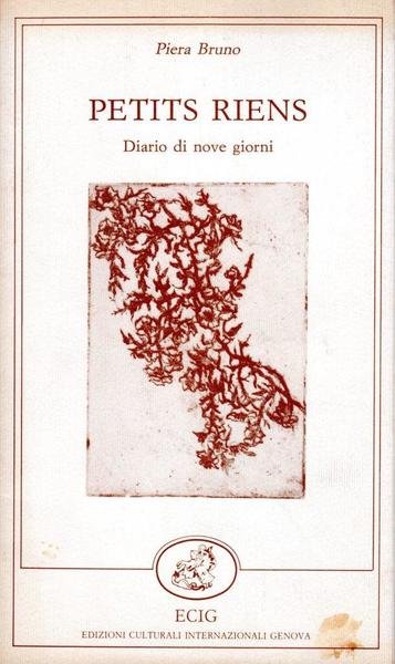 Petits Riens. Diario di nove giorni (dedica dell'autrice)