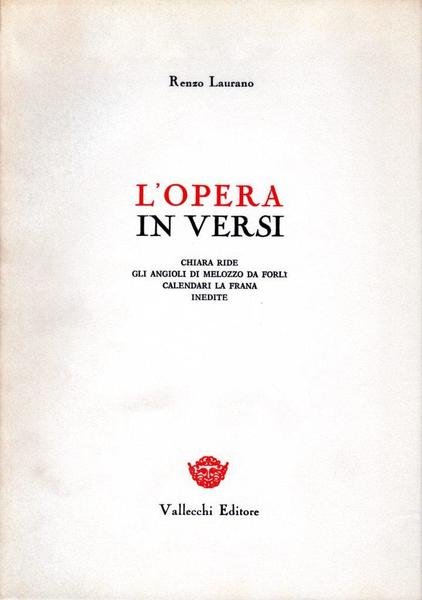 L'opera in versi