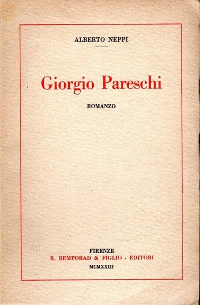 Giorgio Pareschi (dedica dell'autore)
