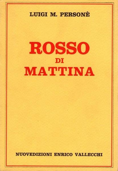 Rosso di mattina (dedica dell'autore a Minnie Alzona)