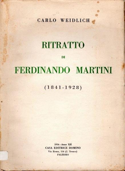 Ritratto di Ferdinando Martini (1841 - 1928)