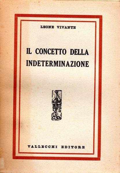 Il concetto della indeterminazione