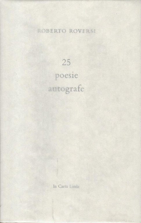 25 poesie autografe (firma autore)