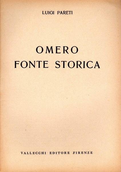 Omero fonte storica